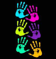 Hand print vector image