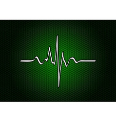 Abstract green cardio vector image