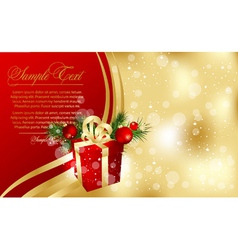 Christmas card vector image