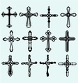 Cross set vector image