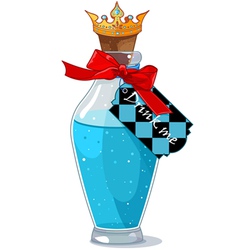 Drink me bottle vector image