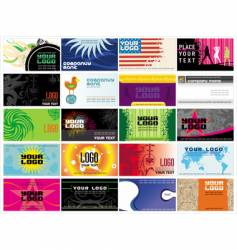Collection business cards templates vector image