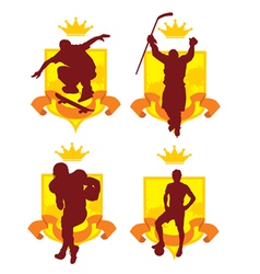 Sports emblem2 vector image