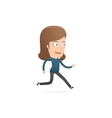 Girl manager suitable for use in dialogues with vector image