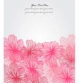 Floral invitation vector image