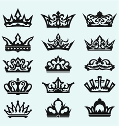 Crown collection Crown collection vector image