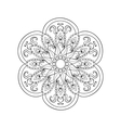 Zentangle stylized Arabic Indian Mandala Hand vector image