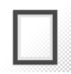 Black vintage photo frame Royalty Free Vector Image