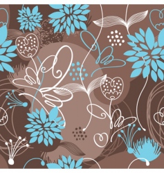 Floral background vector image