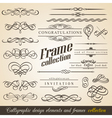 Calligraphic Design Elements and Frames vector image