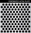Perforated metal plate vector image