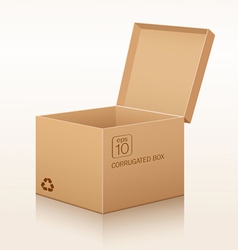 Corrugated box recycle vector image