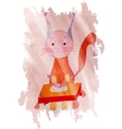 Cat eats a fish dor a lunch Cat eats a fish dor a lunch vector image