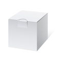 Cool Realistic White Package cube Box For Software vector image
