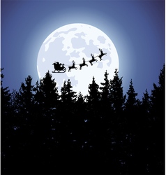Christmas holiday background with santa claus Christmas holiday background with santa claus vector image