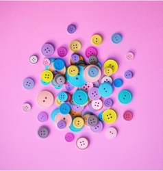 Sewing Buttons vector image
