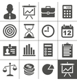 Business icons set Business icons set vector image