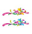 Colorful splashes vector image