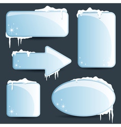 Winter design Christmas sale stickers and tags vector image