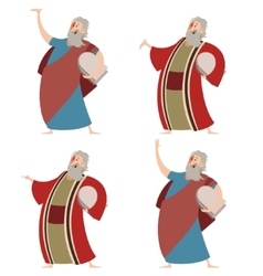 Set of Moses Set of Moses vector image