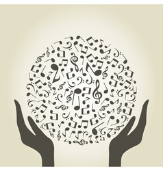 Music hand4 vector image