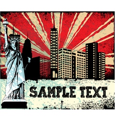 Grunge urban background vector image