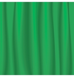 Green curtain vector image