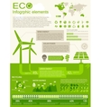 ECO Infographic elements vector image