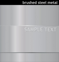 Brushed steel background vector image