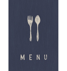 Menu A4 format template vector image