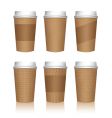 Coffee cup templates vector image