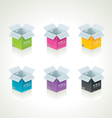Colorful boxes vector image
