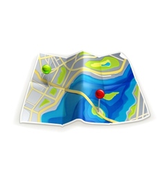 Road map vector image