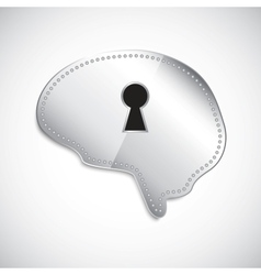 Mind keyhole vector image