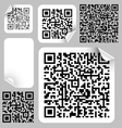 Qr or quick response code vector image