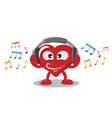 Love music vector image