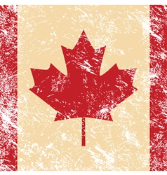 Canada retro flag vector image
