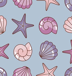 Various sea pattern vector image