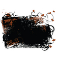 Butterfly grunge vector image