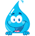Water Drop Over A Sign vector image