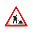 Roadworks sign vector image