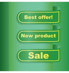 Sale banner template vector image