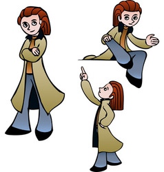 Curious boy vector image