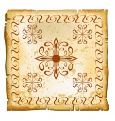 Flower paper pattern vector image