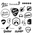Collection of music and sound related elements vector image