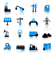 Industry icons vector image