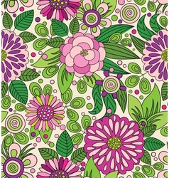 Decorative colourful picturesque seamless pattern vector image