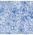 Blue floral pattern Blue floral pattern vector image