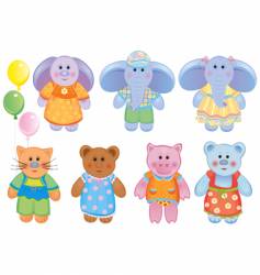 Cute animals vector image