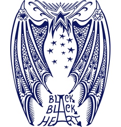 Devil wings vector image